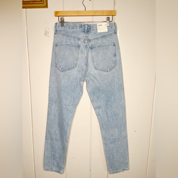 NWT REVOLVE AGOLDE Jamie High Rise Classic Shakedown Distressed Light Wash Jeans - Picture 6 of 10